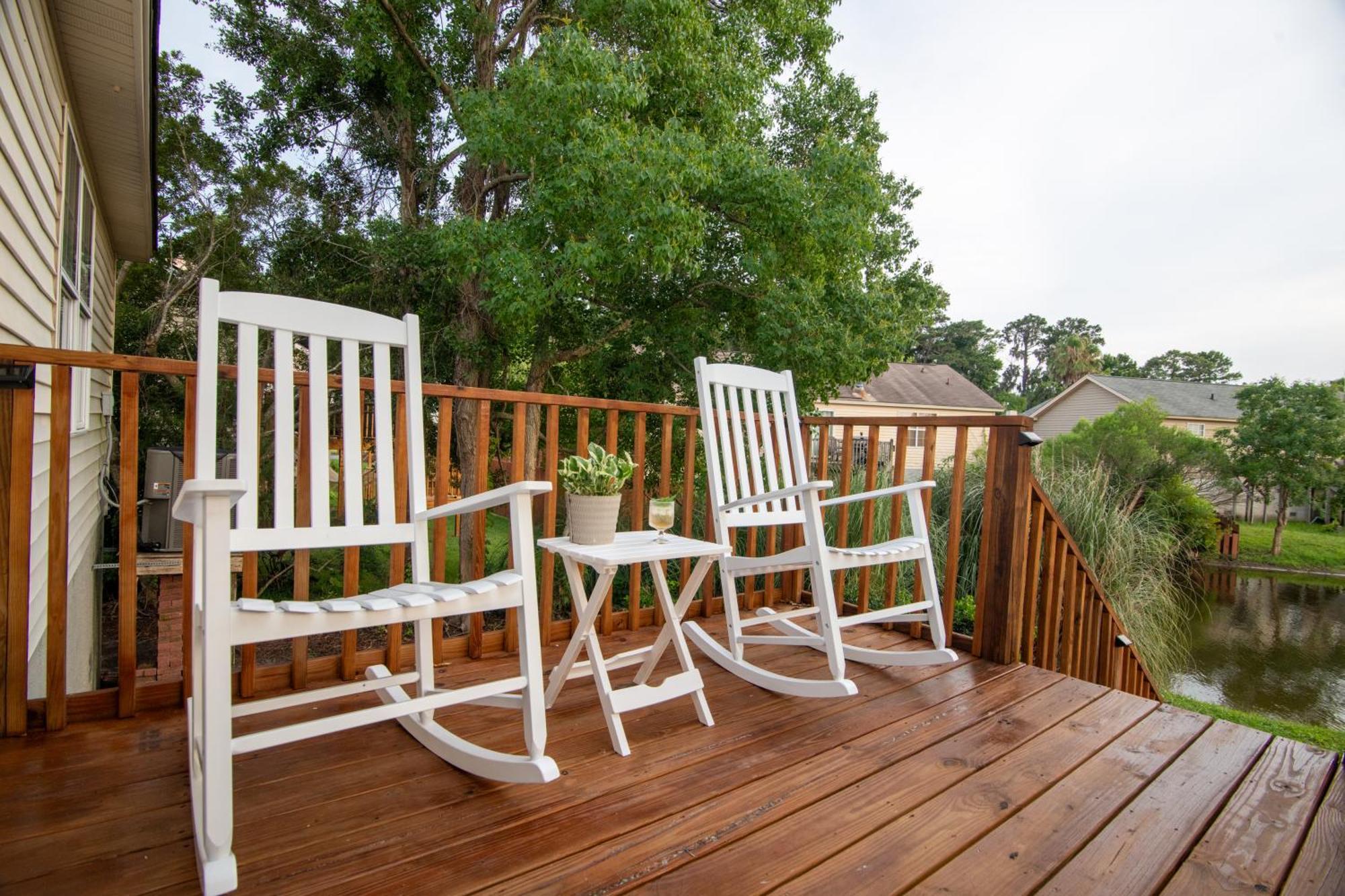 Savannah Lakefront Retreat Near Tybee Beach With King Bed And Free Parking Eksteriør bilde